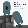 Kwmobile autókulcs fedél Hyundai 3 gombokhoz - Keyless Go, Sötétzöld, Szilikon, KWM000009FX002C