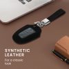 Kwmobile autókulcs fedél Peugeot/Citroen 3 gombokhoz - Smart Key, fekete/szürke, ökológiai bőr, KWM000024XO002C