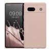 Kwmobile tok Google Pixel 7a telefonhoz, krémszínű, szilikon, KWM000019YF014C