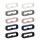 10 db-os tartóhurok készlet 18 mm-es övhöz, többszínű, szilikon, KWM000024YH001C