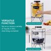 Dozator bauturi Navaris, 5L, robinet inox, cu infuzor fructe si tub de gheata, NAV0000111P003C