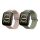 2 db Kwmobile szíj készlet Amazfit Bip 5/GTR 4, zöld/rózsaszín, szilikon, KWM000024YT003C