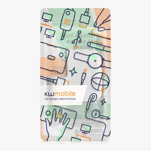Kwmobile töltőfedél Apple 35W dual USB-C hálózati adapterhez, fehér, szilikon, KWM000024YY001C