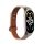 Kwmobile szíj Xiaomi Mi Band 7 telefonhoz, bézs/barna, természetes bőr, KWM000024YZ002C