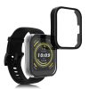 2 db Kwmobile huzat biztonsági üveggel Amazfit Bip 5-höz, átlátszó/fekete, műanyag, KWM000024ZC002C