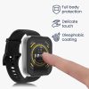 2 db Kwmobile huzat biztonsági üveggel Amazfit Bip 5-höz, átlátszó/fekete, műanyag, KWM000024ZC002C