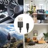 Kwmobile USB tápkábel Xiaomi Mi Band 8 Pro/Smart Band 8 Pro/Redmi Watch 3 Active, fekete, műanyag, KWM000024ZG001C
