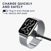 Kwmobile USB tápkábel Xiaomi Mi Band 8 Pro/Smart Band 8 Pro/Redmi Watch 3 Active, fekete, műanyag, KWM000024ZG001C