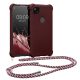 Kwmobile tok Google Pixel 4a telefonhoz, bordó, szilikon, KWM0000126T014C