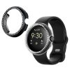 2 db Kwmobile tok készlet Google Pixel Watchhoz, átlátszó/fekete, műanyag, KWM000024ZK001C