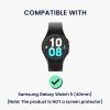 2 db Kwmobile tok készlet Samsung Galaxy Watch 5 készülékhez, fekete/arany, műanyag, KWM000024ZL001C