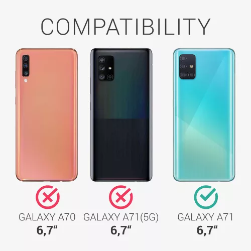 Kwmobile tok Samsung Galaxy A71, narancssárga, szilikon, KWM000010ZJ029C