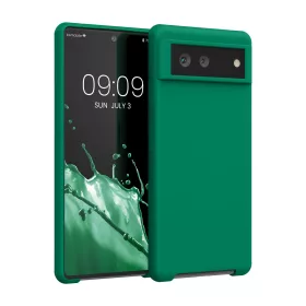   Kwmobile tok Google Pixel 6 telefonhoz, zöld, szilikon, KWM000013EZ064C