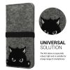 Kwmobile univerzális telefontok, XL méretű - 6,8 hüvelykes, szürke/fekete, textil, KWM000015OJ004C