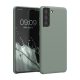 Kwmobile tok Samsung Galaxy S21, zöld, szilikon, KWM000012BT073C