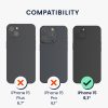 Kwmobile tok Apple iPhone 15 telefonhoz, fekete, szilikon, KWM000022NT001C