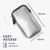Kwmobile univerzális telefontok, L méret - 6,5 hüvelyk, szürke, neoprén, KWM000016AI070C