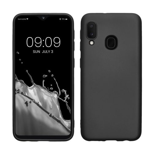 Kwmobile tok Samsung Galaxy A20e-hez, szürke, szilikon, KWM0000102K012C