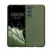 Kwmobile tok Samsung Galaxy S21, sötétzöld, szilikon, KWM000012BU017C
