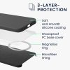 Kwmobile tok Apple iPhone 15 Pro Max készülékhez, sötétzöld, szilikon, KWM000022OG002C