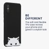 Kwmobile tok Xiaomi Redmi 9A/Redmi 9AT telefonhoz, fekete/fehér, szilikon, KWM000011OB007C
