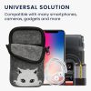 Kwmobile univerzális telefontok, L méret - 6,5 hüvelyk, többszínű/fehér, textil, KWM000016AK023C