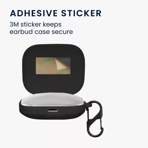 Kwmobile fejhallgató tok Xiaomi Redmi Buds 5-höz, fekete, szilikon, KWM0000251H001C