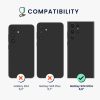 Kwmobile tok Samsung Galaxy S24 Ultra készülékhez, fekete, szilikon, KWM000021KY001C