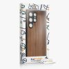 Kwmobile tok Samsung Galaxy S24 Ultra készülékhez, barna, fa/szilikon, KWM000021LG001C