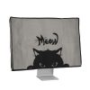 Kwmobile burkolat 31-32 hüvelykes monitorhoz, szürke/fekete, műanyag, KWM000008YG009C