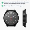 2db Kwmobile burkolat biztonsági üveggel Xiaomi Watch S1, fekete, műanyag, KWM000015ES004C