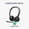 Kwmobile fejhallgató tok Logitech H390, fekete/fehér, neoprén, KWM0000251X001C