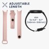 Kwmobile szíj Xiaomi Mi Band 7, világos rózsaszín, szilikon, KWM0000252C002C