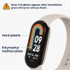 2 db Kwmobile védőfólia készlet Xiaomi Mi Band 8 telefonhoz, átlátszó/fekete, polimer, KWM0000252H001C