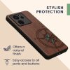 Kwmobile tok Xiaomi 13T/13T Pro-hoz, barna/kék, fa, KWM000020IR002C