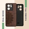 Kwmobile tok Xiaomi 13T/13T Pro-hoz, barna, fa, KWM000020IR003C