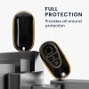 Kwmobile autókulcs fedél Mercedes Benz 3 gombokhoz - Smart Key, fekete/arany, szilikon, KWM0000252L001C