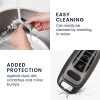 Kwmobile autókulcs fedél Audi 3 gombokhoz - Keyless Go, szürke/fekete, szilikon, KWM000011OW003C