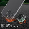 Kwmobile tok Apple iPhone 15 Pro készülékhez, átlátszó/arany, szilikon, KWM000020FE002C