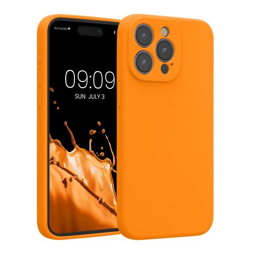 Kwmobile tok Apple iPhone 15 Pro Maxhez, narancs, szilikon, KWM000022ON001C