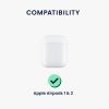 Kwmobile fejhallgató tok Apple Airpods 1/Airpods 2, fehér, szilikon, KWM0000253D001C