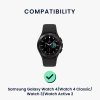 Kwmobile szíj Samsung Galaxy Watch 4/Galaxy Watch 4 Classic/Galaxy Watch 3 készülékhez, barna/fekete, természetes bőr, KWM0000253H001C