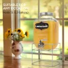 Dozator bauturi Navaris, 5L, cu stand metalic, robinet inox, sticla, NAV000017KN004C
