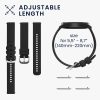 2 db Kwmobile szíj készlet Huawei Watch GT 4-hez (41 mm), fekete/sötétkék, szilikon, KWM0000254B001C