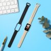 2 db Kwmobile szíj készlet Xiaomi Smart Band 8 Active-hoz, fekete/bézs, szilikon, KWM0000254C002C