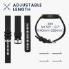 Garmin vivoactive 5/Active 5-höz, fekete/sötétkék, szilikon szilikon, KWM0000254E001C, 2 db Kwmobile szíj készlet