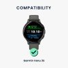 2 db Kwmobile szíj készlet Garmin Venu 3S, fekete/szürke, szilikon, KWM0000254G001C