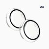 2 db Kwmobile tok biztonsági üveggel Google Pixel Watch 2/Pixel Watchhoz, átlátszó, műanyag, KWM0000254R001C