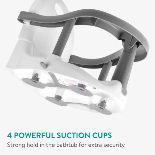 Scaun baie bebelusi Navaris, 6-16 luni, 32x32x28 cm, stabil, albastru, plastic