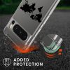 Kwmobile tok Google Pixel 8 Pro telefonhoz, átlátszó/fekete, szilikon, KWM0000208S003C